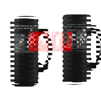 How To Make Friends In 2 Steps Goth Satan Emo Coffee Mug | Mazezy