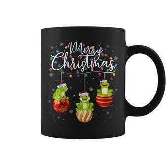 Frog Merry Christmas Lights Ornaments Balls Frogs Xmas Coffee Mug - Thegiftio UK