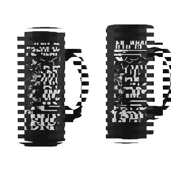 Full Time Dad Part Time Fisher Retro Bass Fishing Tank Top Coffee Mug | Mazezy