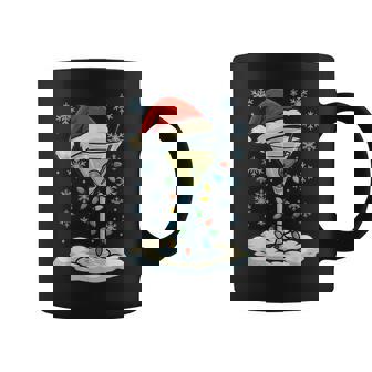 Fun Christmas Lights Wrapped On Dirty Dry Martini Lover Coffee Mug | Seseable CA