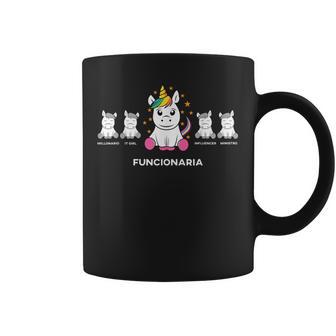 Funcionaria Divertido Unicornio Taza de café - Regaloses