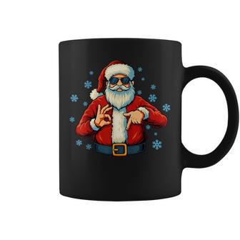 67 Christmas Santa Claus Hands Six Seven Numbers Meme Coffee Mug - Thegiftio UK