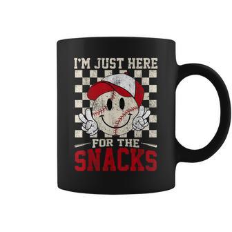 Baseball Lover I'm Just Here For The Snacks Toddler Coffee Mug - Thegiftio UK