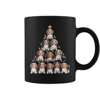 Beagle Christmas Tree Dog Lovers Xmas Coffee Mug - Monsterry