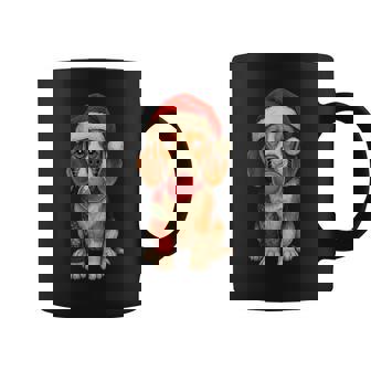 Beagle Santa Hat Bubble Merry Christmas Coffee Mug | Mazezy