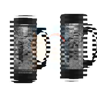 Christmas Cat Selfie Santa Hat Coffee Mug - Thegiftio