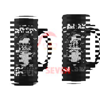 Christmas Santa Say 67 Six Seven Meme Xmas Holiday Coffee Mug - Seseable