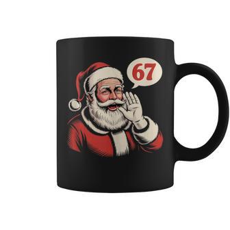 Christmas Six Seven 67 Meme Brainrot Santa Claus Boys Coffee Mug - Thegiftio UK