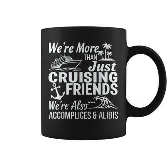 Cruise Friends Graphic Accomplices & Alibis Travel Coffee Mug - Thegiftio UK