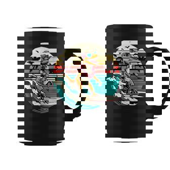 Dinosaur Surfboard Beach Summer Surfing Trex Hawaiian Coffee Mug - Thegiftio