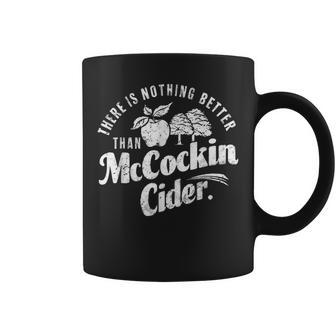 Dirty Adult Humor Gag Saying Mccockin Cider Coffee Mug - Thegiftio UK