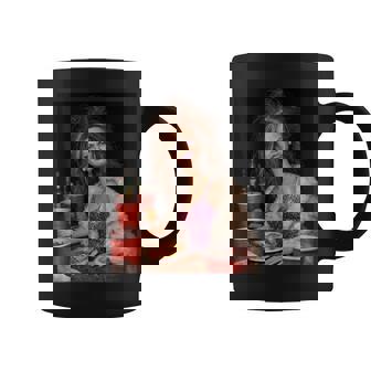 Distressed Party Doll Face Meme Coffee Mug | Seseable UK