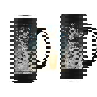 French Bulldog Drinking Iced Coffee Dog Meme Coffee Mug | Seseable UK