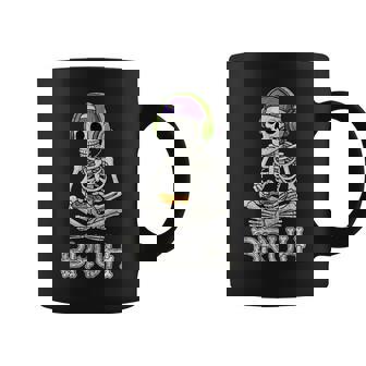 Gamer Skeleton Gamer N Boys Video Gaming Bruh Coffee Mug | Seseable FR