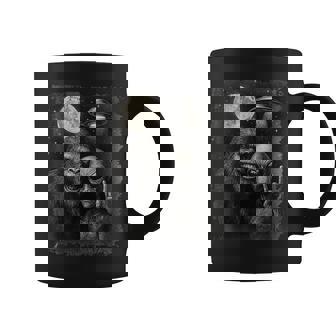 Grunge Alien Selfie With Rock Bigfoot & Ufo Coffee Mug | Seseable FR