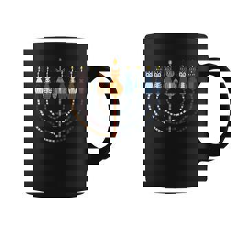 Hanukkah Cat Menorah Meowzel Chanukah Jewish Holiday Coffee Mug | Mazezy