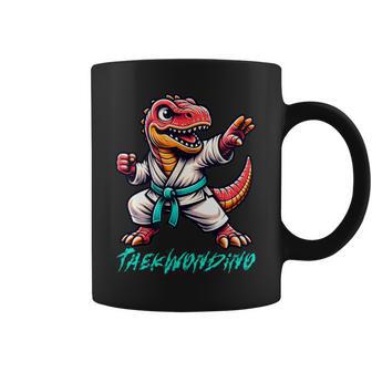 Martial Arts Karate Taekwondo Dino Animal Cute T Rex Coffee Mug - Thegiftio UK