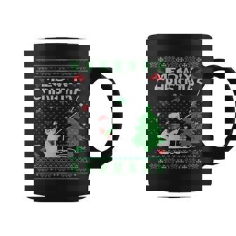 Meowy Christmas Cats Xmas Cute Cat Lover Ugly Sweater Coffee Mug | Mazezy