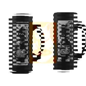 Ramen Cat Japanese Vintage Kawaii Cat Anime Coffee Mug - Monsterry