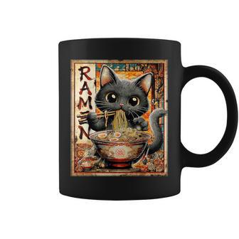 Ramen Cat Noodle Lovers Anime Otaku Coffee Mug - Thegiftio