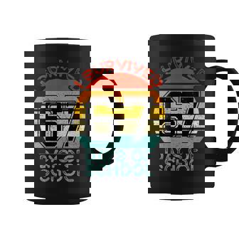Retro I Survived 67 Days Of School Teachers Students Coffee Mug - Thegiftio