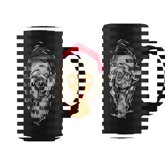 Santa Hat Xmas Pajamas Chinese Crested Dog Christmas Coffee Mug | Mazezy
