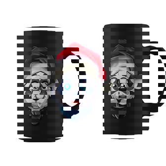 Santa Hat Xmas Pajamas Panda Dog Christmas Coffee Mug | Mazezy