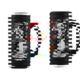 Santa Penguin Candy Cane Holiday Humor Christmas Party Coffee Mug | Seseable UK