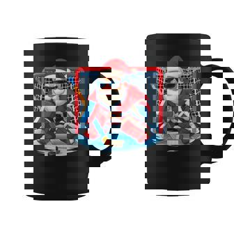 Santa Playing Ice Hockey Lovers Boys Girls Christmas Coffee Mug - Thegiftio