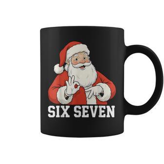 Santa Says Six Seven 6 7 Christmas Vintage Holiday Coffee Mug - Thegiftio UK