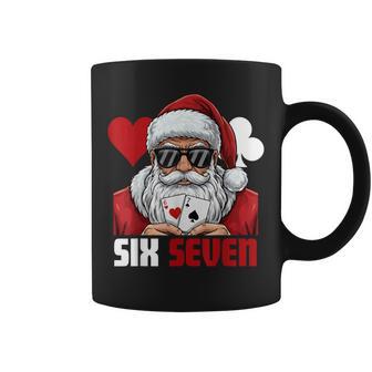Santa Says Six Seven Poker Christmas 67 Meme Xmas Mens Coffee Mug - Thegiftio UK