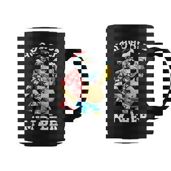 Santa With Sunglasses And Beer Christmas Coffee Mug - Thegiftio