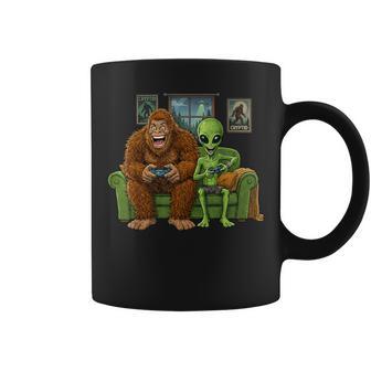 Sasquatch Bigfoot Alien Video Games Boys Gaming Coffee Mug - Thegiftio UK