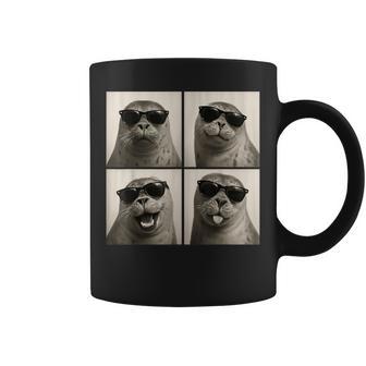 Seal Lover Cute Seal Photo Booth Coffee Mug - Thegiftio UK
