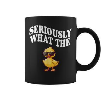 Seriously What The Duck Coffee Mug - Thegiftio UK