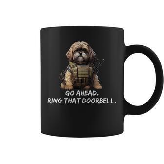 Shih Tzu Dog Dad Ring That Doorbell Dog Coffee Mug - Thegiftio UK