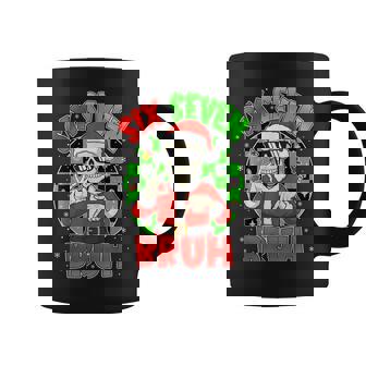 Six Seven 6 7 Gen Z Alpha Meme Bruh Christmas Skeleton Coffee Mug - Thegiftio