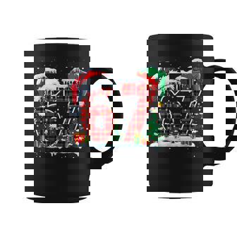 Six Seven 6 7 Meme 67 Christmas Red Plaid Xmas Pajamas Coffee Mug | Mazezy