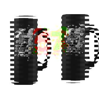 Six Seven 6 7 Meme Christmas Humor Santa Elf Number Coffee Mug | Mazezy