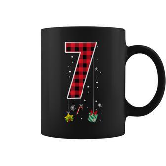 Six Seven 6 7 Meme Saying Couples Christmas Red Plaid Coffee Mug - Thegiftio UK