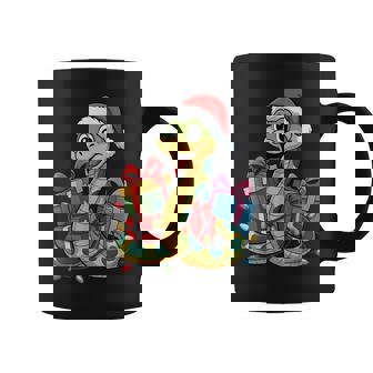 Snake Santa Hat Animals Lovers Ugly Christmas Pajamas Coffee Mug | Seseable CA