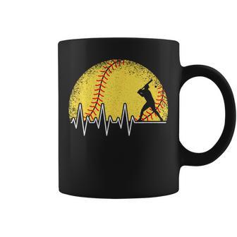 Softball Heartbeat Softball Player Boys Coffee Mug - Thegiftio UK