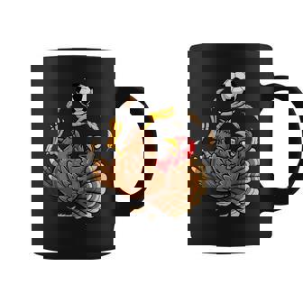 Turkey Bicycle Kick Soccer Thanksgiving Boys Girls Coffee Mug | Seseable CA