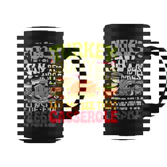 Turkey Gravy Beans And Rolls Casserole Thanksgiving Coffee Mug | Mazezy