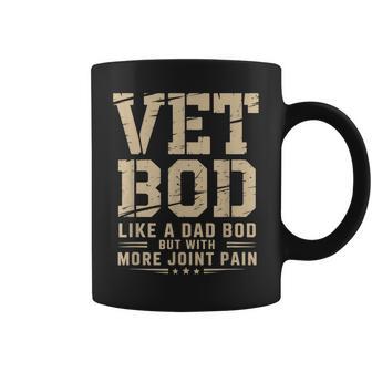 Vet Bod Like A Dad Bob Military Veteran Humor Coffee Mug - Thegiftio UK
