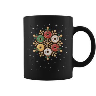 Xmas Lights Ornaments Christmas Donut Coffee Mug - Monsterry