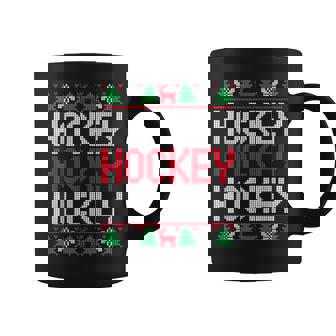 Xmas Ornaments Ugly Christmas Sweater Hockey Player Coffee Mug - Thegiftio