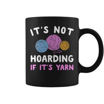 Yarn Crocheting Knitting Crochet Knit Cuello Taza de café - Regaloses