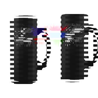 Gambia & USA Together Half American Half Gambian Coffee Mug | Mazezy