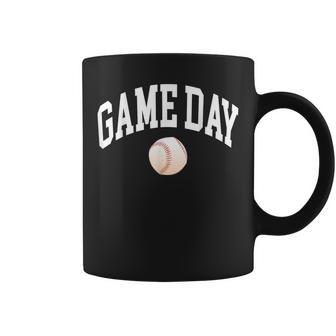 Game Day Baseball Player And Fan Graphic Coffee Mug - Thegiftio UK